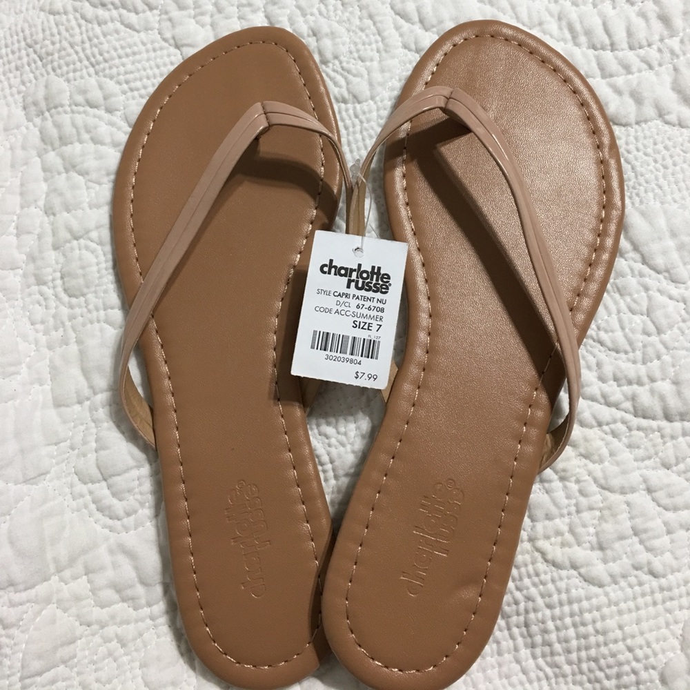 Nude Charlotte Russe flip flops!