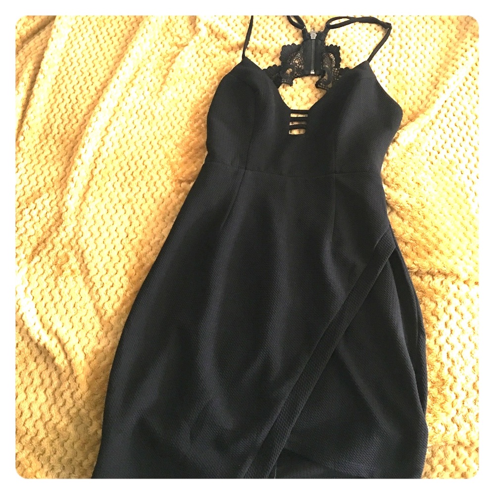Black cocktail dress