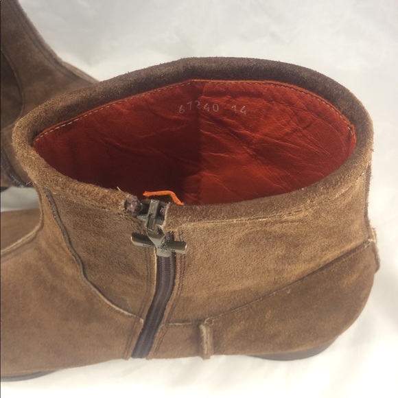 Mark Nason brown suede men's ankle zip boots - Picture 5 of 8