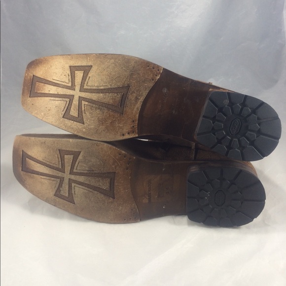 Mark Nason brown suede men's ankle zip boots - Picture 6 of 8