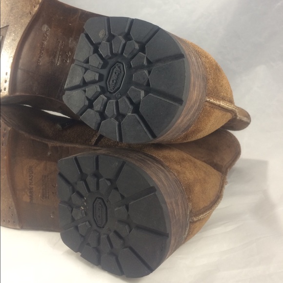 Mark Nason brown suede men's ankle zip boots - Picture 7 of 8