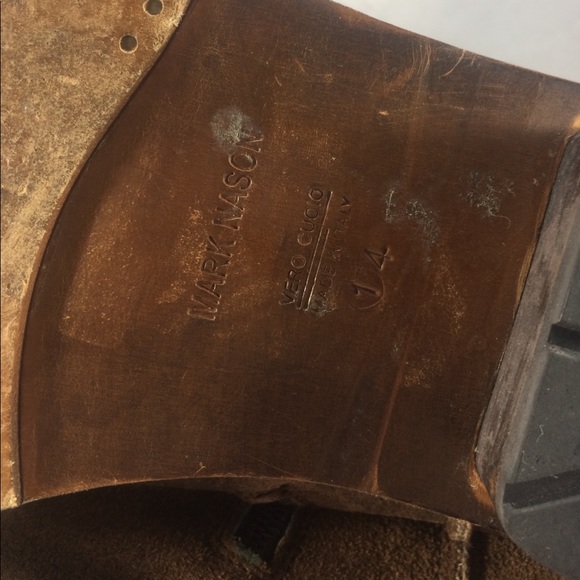 Mark Nason brown suede men's ankle zip boots - Picture 8 of 8