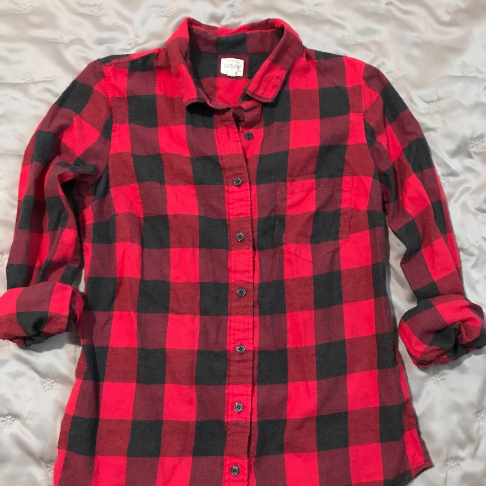 J. Crew buffalo plaid shirt XS