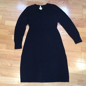 Black Maternity Sweater Dress