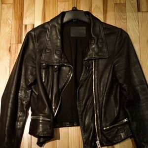 Allsaints Bales Leather Biker Jacket