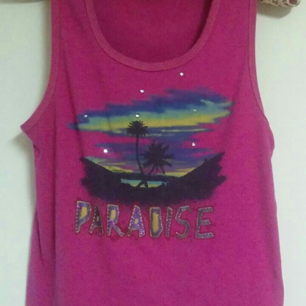 Pink,beige,black&pale purple summery tank tops.