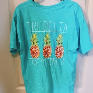 Pineapple tri delta shirt
