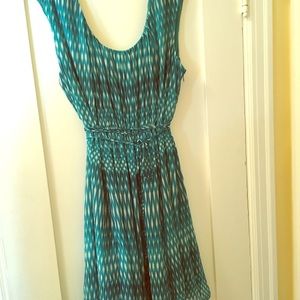 Calvin Klein Teal, Tie Waist Dress 22W