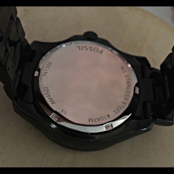 Women's Black & Rose Gold Cecile Fossil Watch - Picture 6 of 8