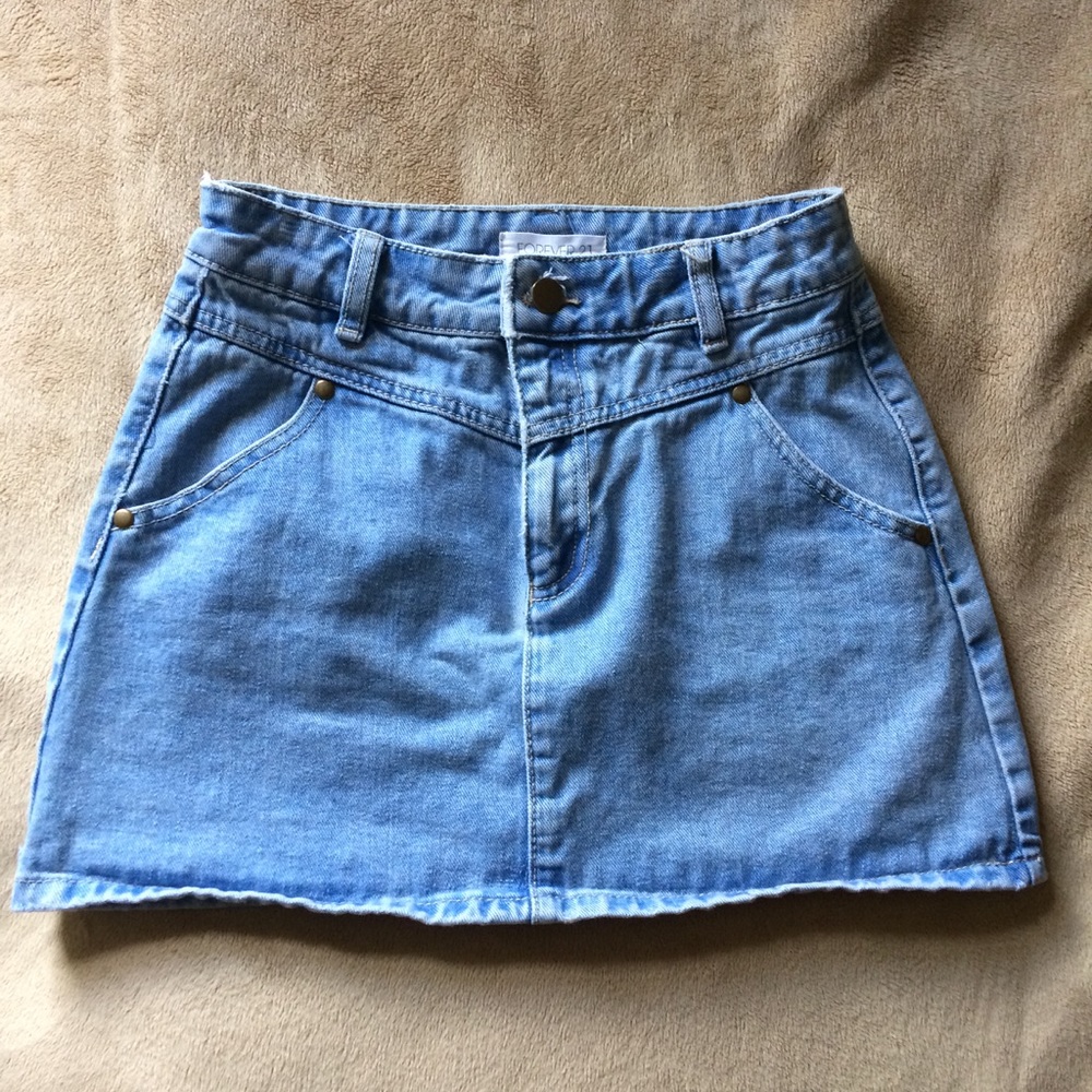 Denim Mini Skirt