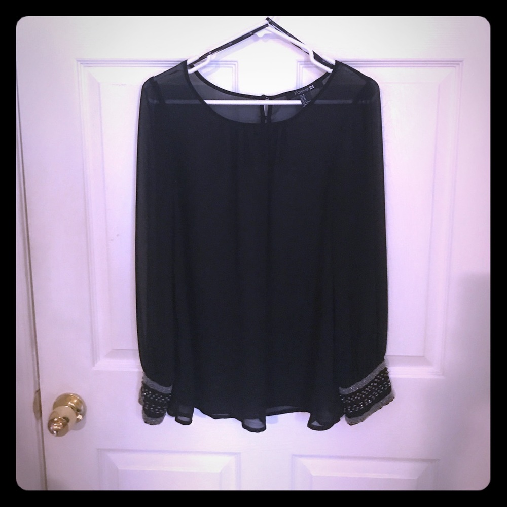 Black sheer top