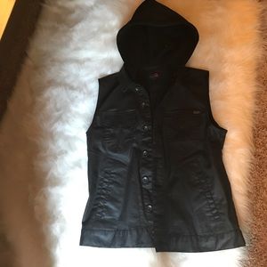 Mens black vest
