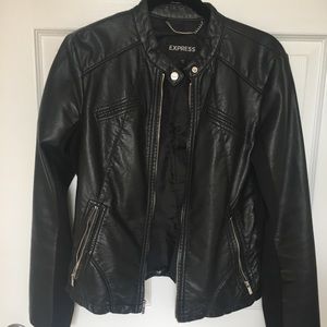 Black Faux leather jacket