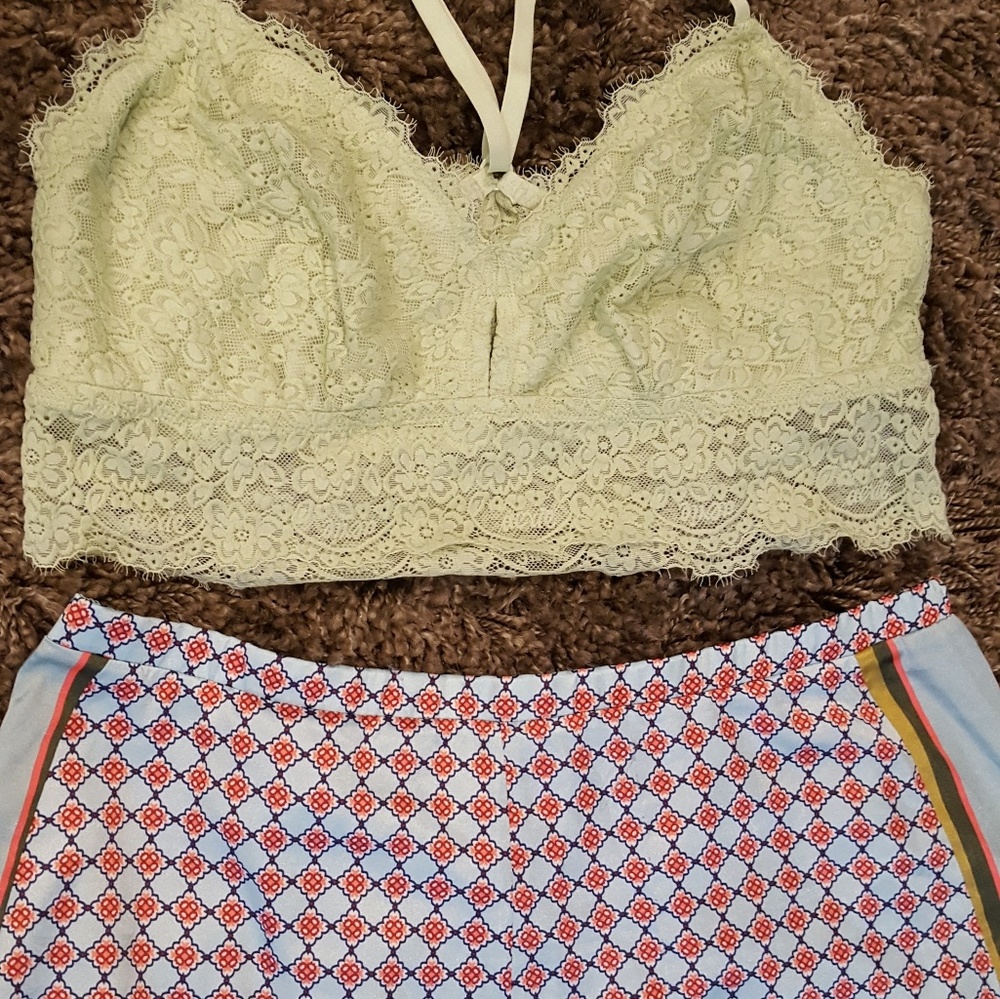 Bralette and Shorts Pajama Set