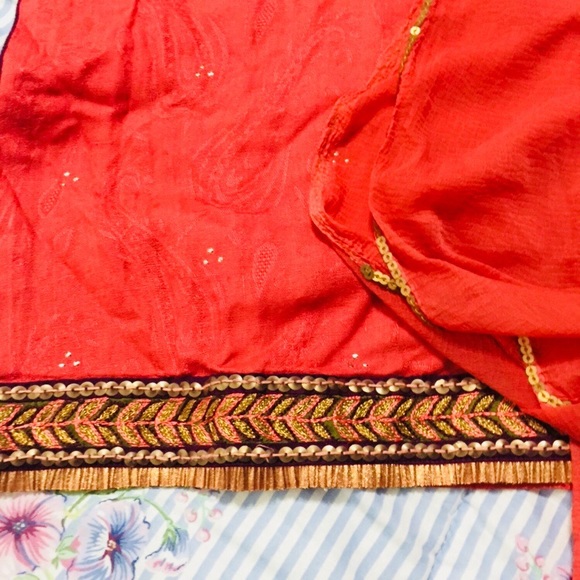 beautiful 2 toned indian dress - Picture 3 of 4