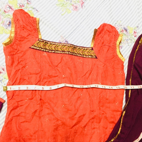 beautiful 2 toned indian dress - Picture 4 of 4