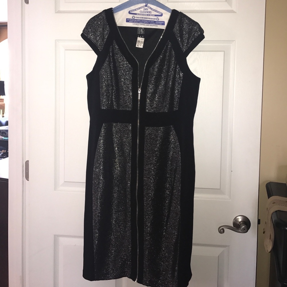 Black and Silver evening dress