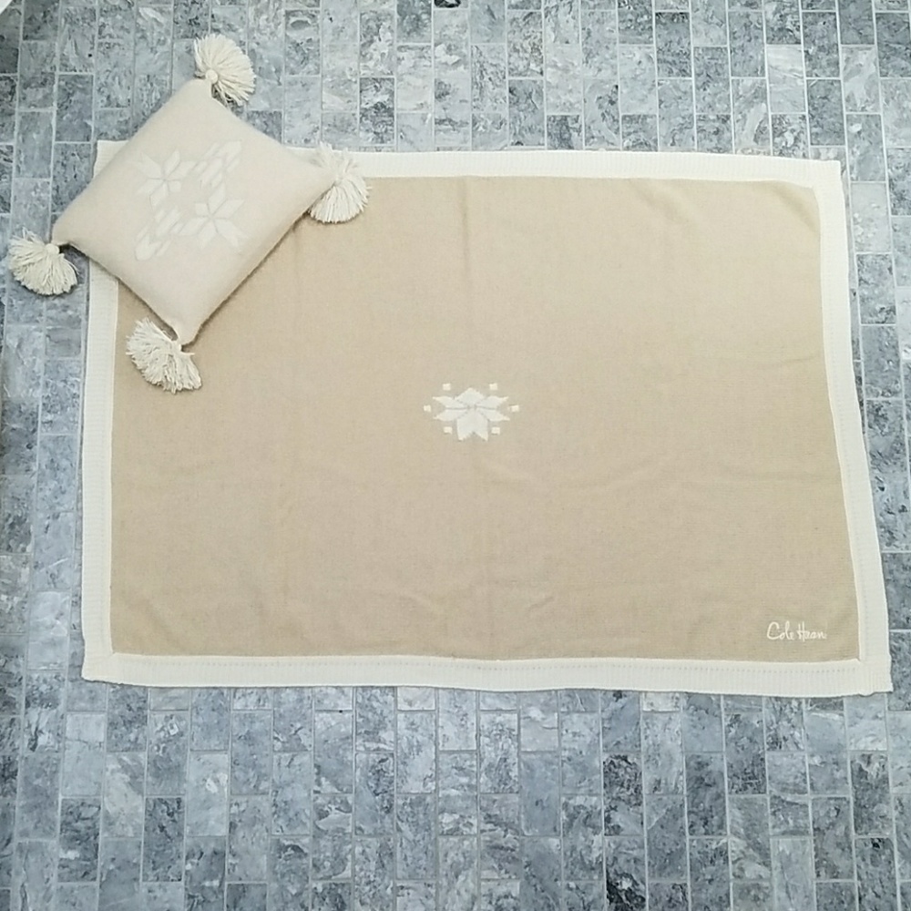 Cashmere Cole Haan Baby Blanket & Pillow Set