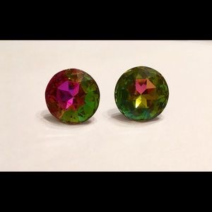 Vintage 80s colorful earrings
