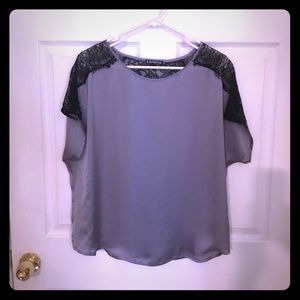 Lace embellished top