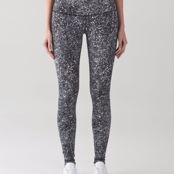 Lululemon black and white speckled leggings Clearance
