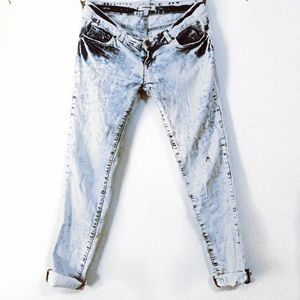 HP | BEST JEANS👖Mango Distressed Acid Wash Jeans