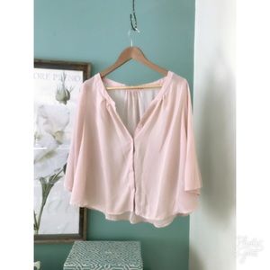 Chloe K Button Up Flowy Blouse -reduced-