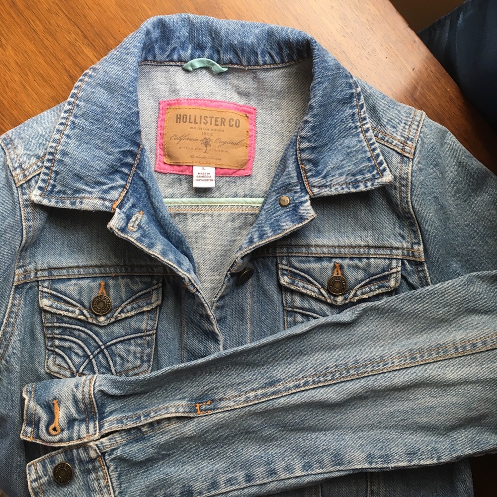 🎉HP🎉 Girl's Hollister Jean Jacket - Picture 4 of 4