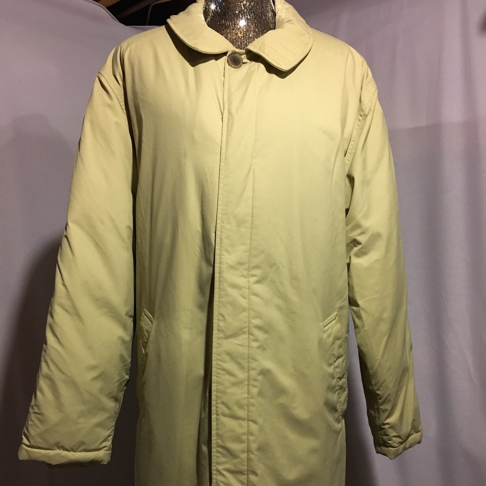 Land's End Men's Down-filled 3/4 length overcoat.