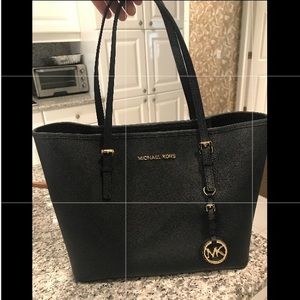Michael Kors Black Saffiano leather tote