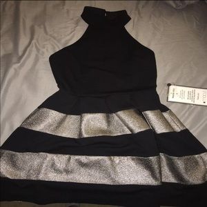 Black Metallic Dress
