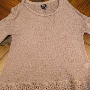 GUC Bobeau pale mauve sweater tunic, size L