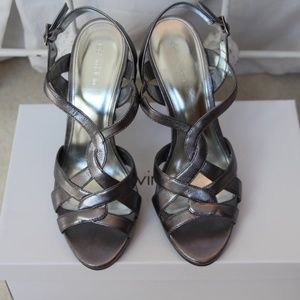 NBW Calvin Klein Metallic Sandal Heel Size 9