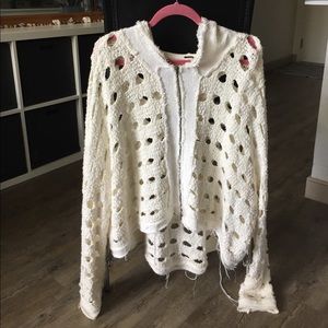 Free People White Sweater