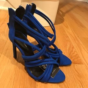 Zara Cobalt Cross Heels Zara Cobalt Cross Heels