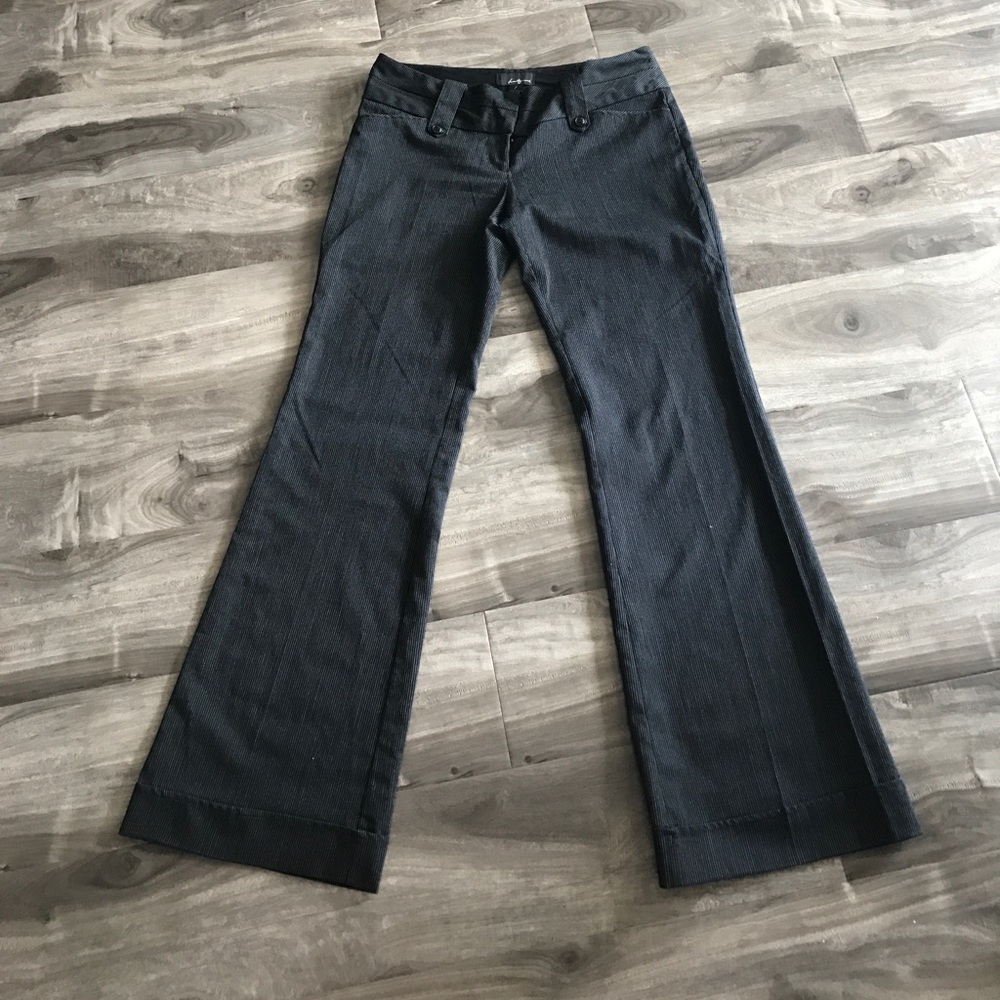 Black dress pants with pin stripes