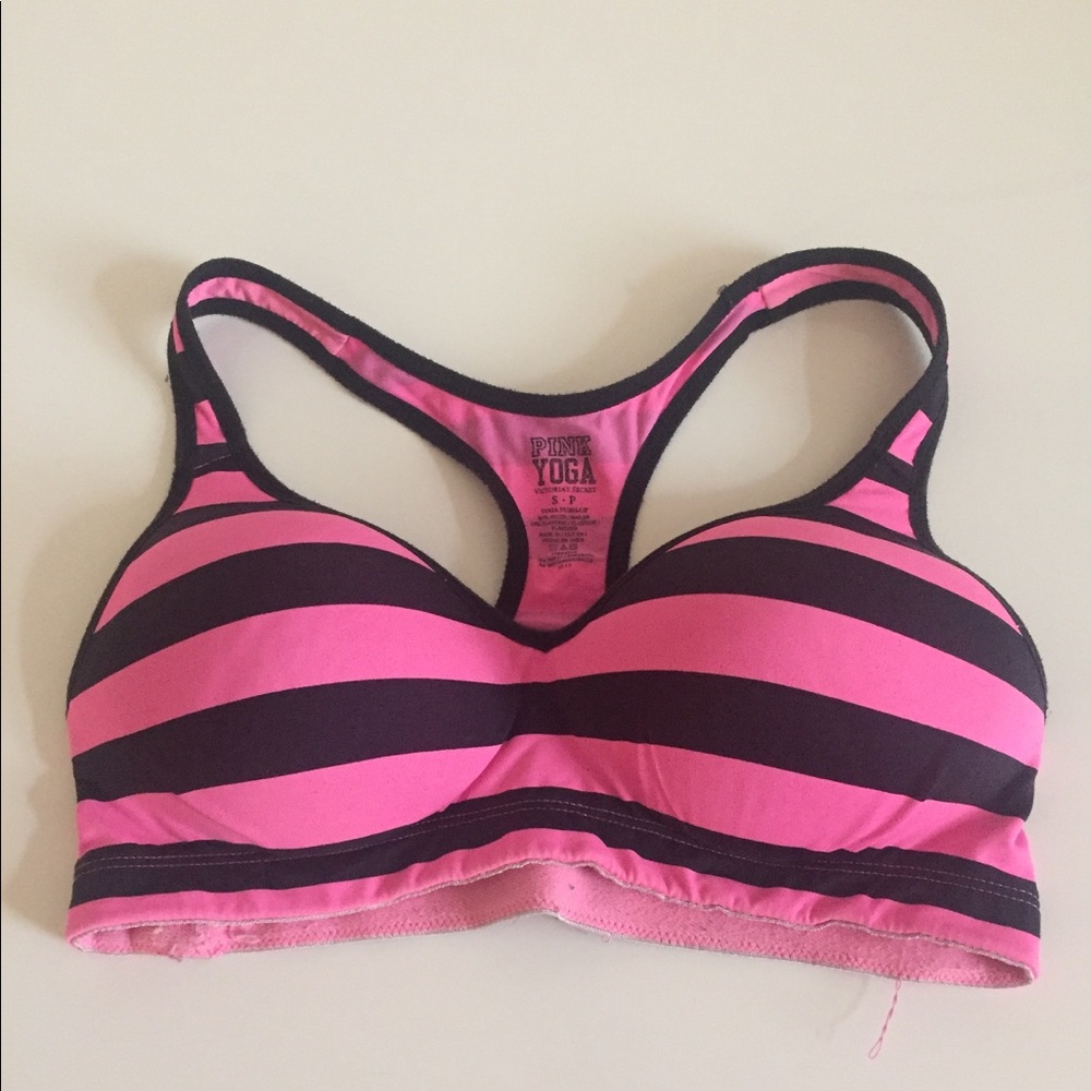 Pink Victoria's Secret Yoga Push-Up Top