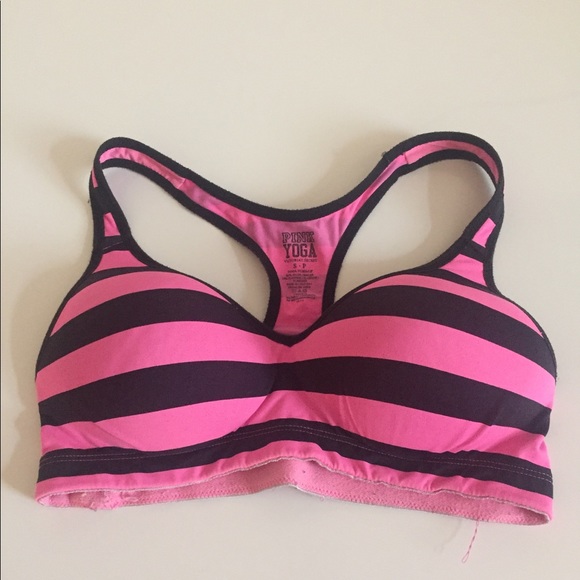 Pink Victoria's Secret Yoga Push-Up Top - Picture 1 of 3