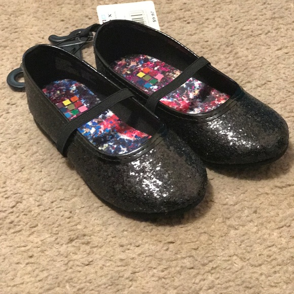 Shoes Brand Newblack Pair Of Little Girl Sparkly Shoes Poshmark
