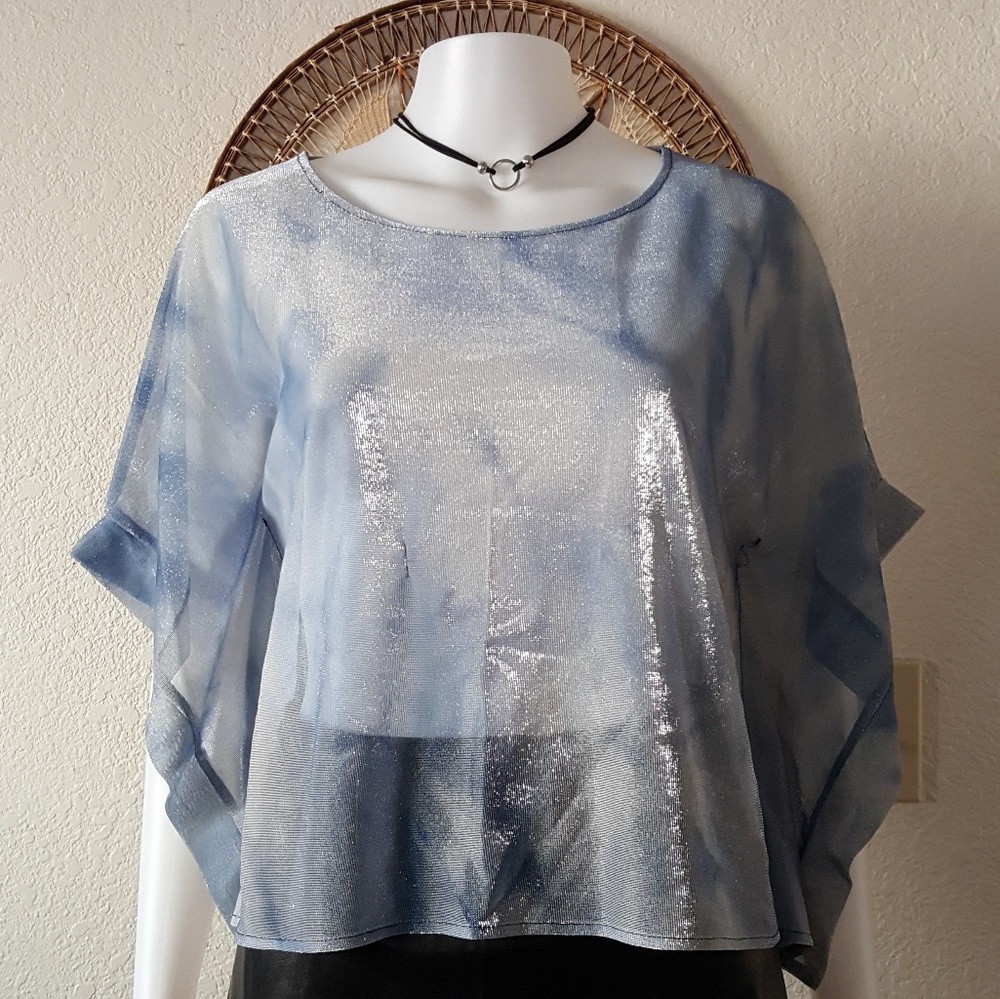 Sheer flowy blouse