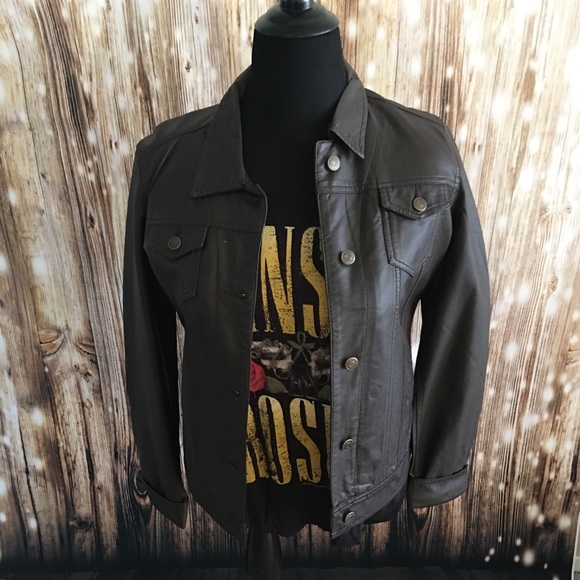jean jacket style leather jacket