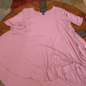 EUC Forever 21 deep rose tunic tee Size L