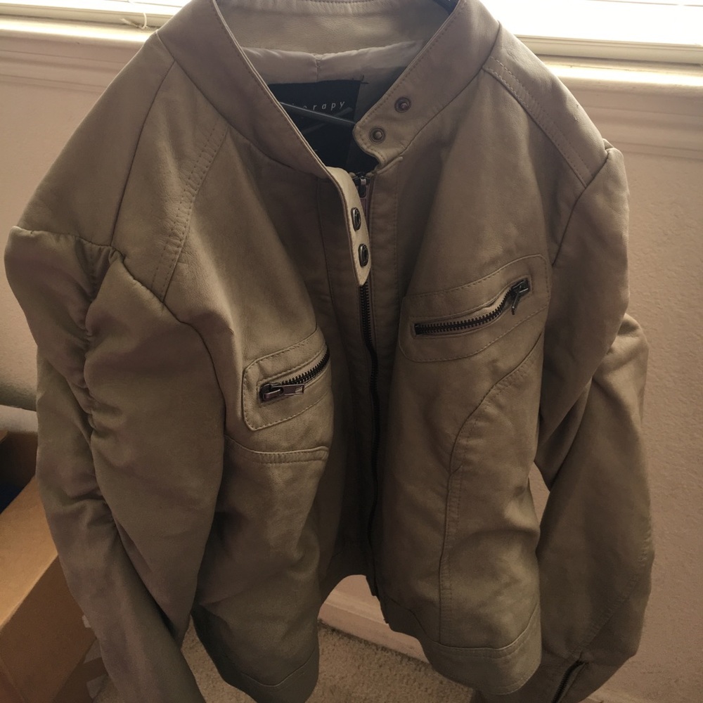 Women's leather coat