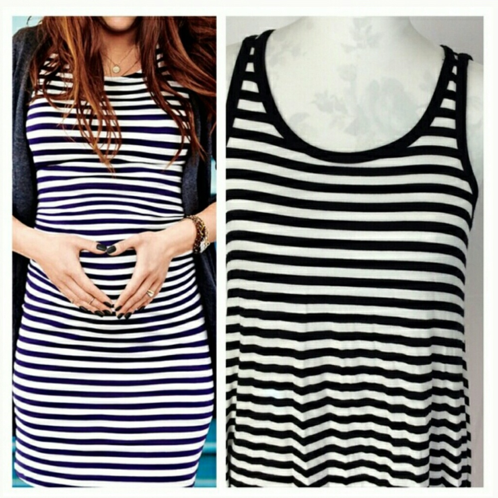 Old Navy Maternity Black and White Dress