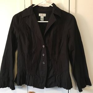 Anthro Sitwell Black Blazer sz 6 Vtg