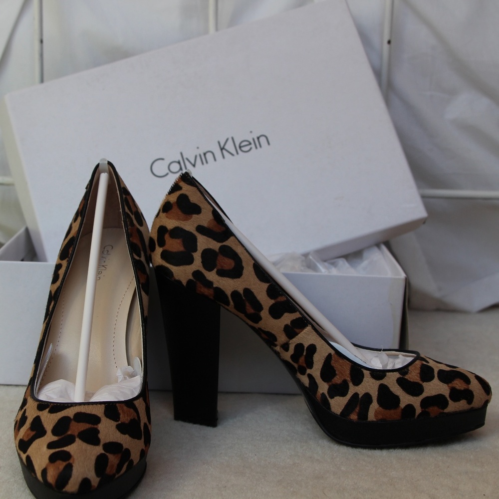 NBW Calvin Klein Hair-calf pumps size 9