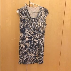 Tory Burch blue & white designer dress.