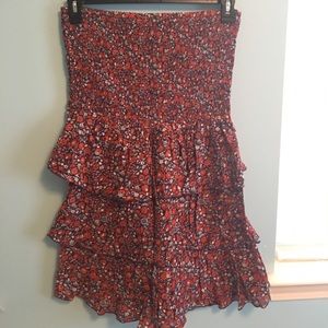 Strapless Flowered dress!