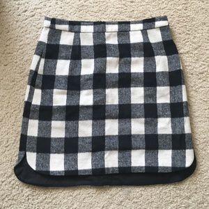 Madewell Plaid Midi Skirt