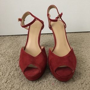 Michael Kors Red Suede Heels